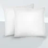 biberna Feinjersey-Kopfkissenbezug Doppelpack weiss, 2x 80x80 cm