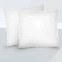 biberna Feinjersey-Kopfkissenbezug Doppelpack weiss, 2x 80x80 cm