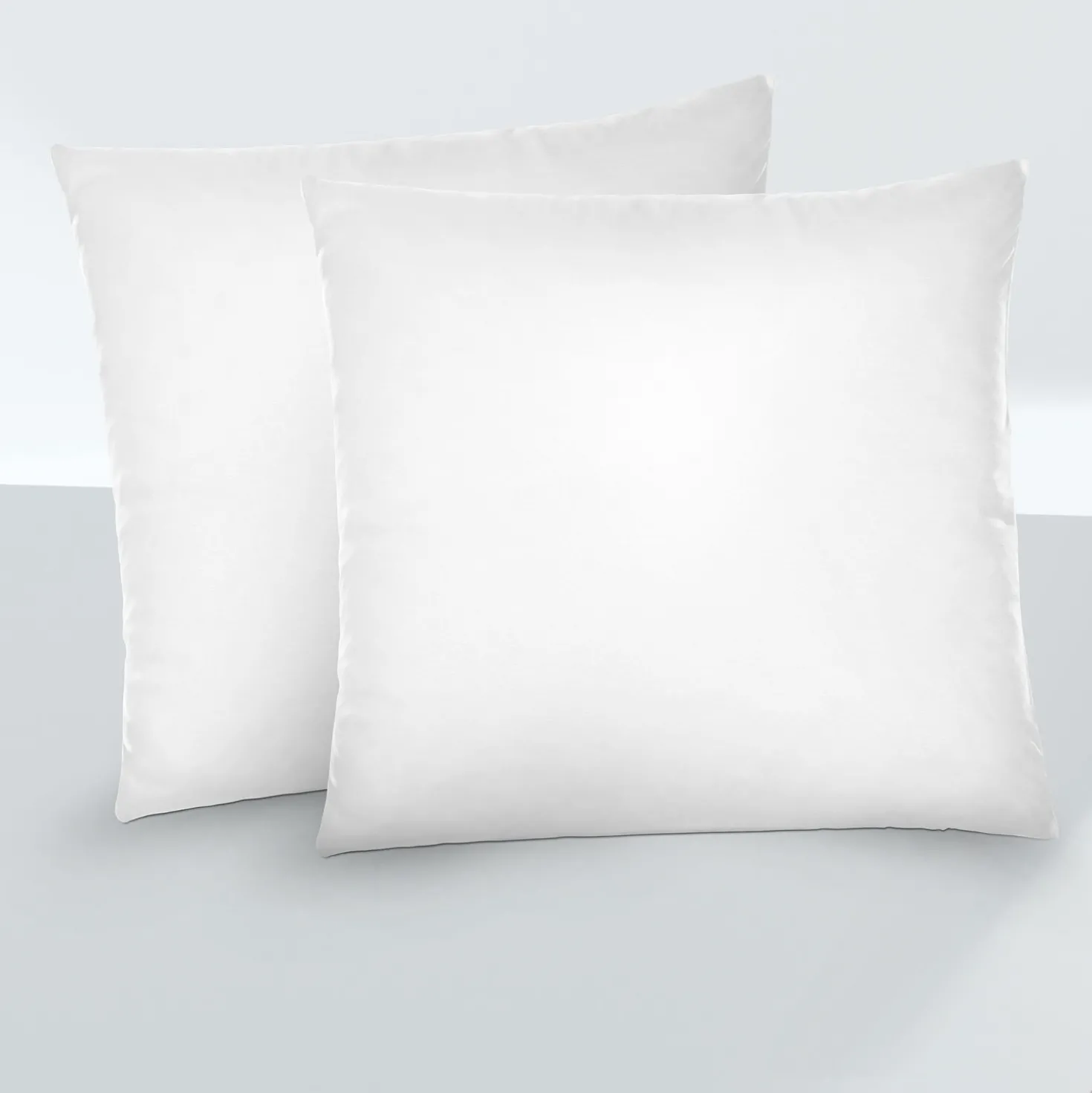 biberna Feinjersey-Kopfkissenbezug Doppelpack weiss, 2x 80x80 cm