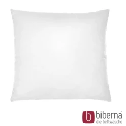 biberna Feinjersey-Kopfkissenbezug Doppelpack weiss, 2x 80x80 cm