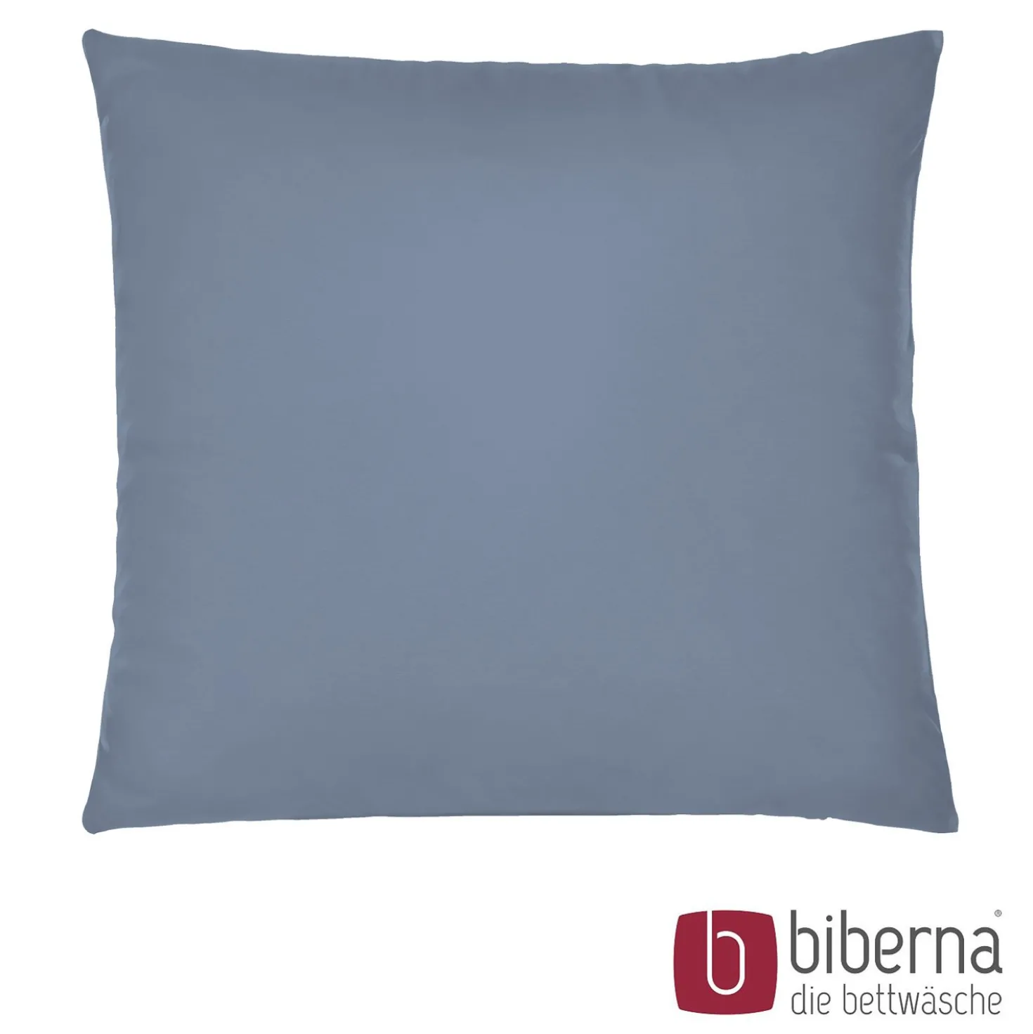 biberna Feinjersey-Kopfkissenbezug Doppelpack blau, 2x 80x80 cm
