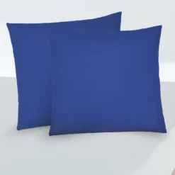 biberna Feinjersey-Kopfkissenbezug Doppelpack saphir, 2x 80x80 cm