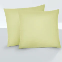 biberna Feinjersey-Kopfkissenbezug Doppelpack pistaziengrün, 2x 80x80 cm