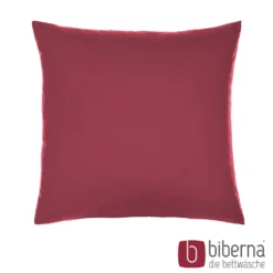 biberna Feinjersey-Kopfkissenbezug Doppelpack rost, 2x 80x80 cm