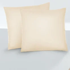 biberna Feinjersey-Kopfkissenbezug Doppelpack kitt, 2x 80x80 cm