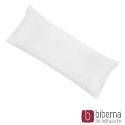 biberna Feinjersey-Kopfkissenbezug Doppelpack weiss, 2x 40x80 cm