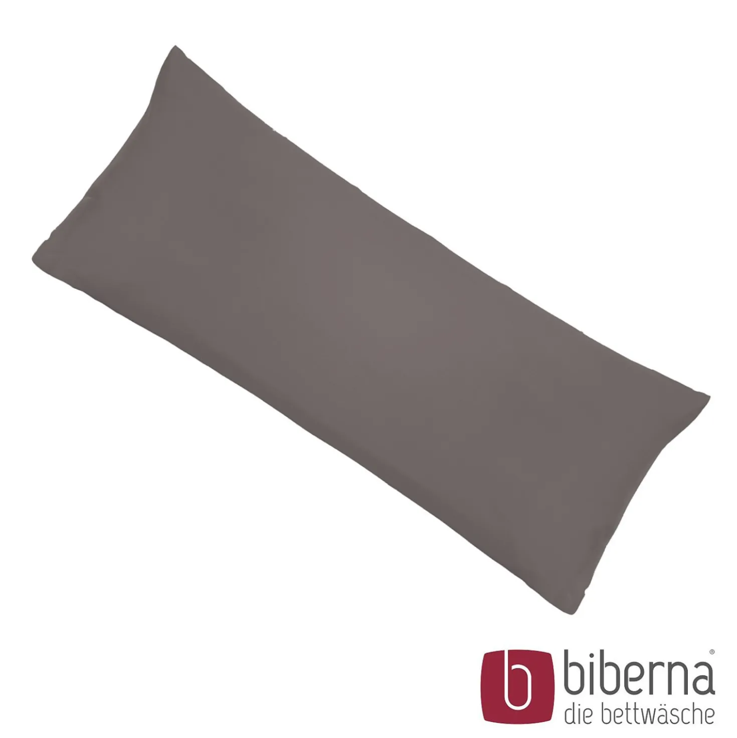 biberna Feinjersey-Kopfkissenbezug Doppelpack silber/grau, 2x 40x80 cm