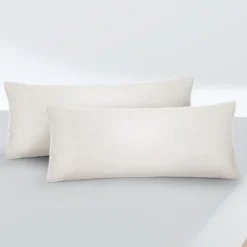 biberna Feinjersey-Kopfkissenbezug Doppelpack grau, 2x 40x80 cm