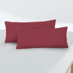 biberna Feinjersey-Kopfkissenbezug Doppelpack rost, 2x 40x80 cm