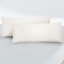 biberna Feinjersey-Kopfkissenbezug Doppelpack natur, 2x 40x80 cm