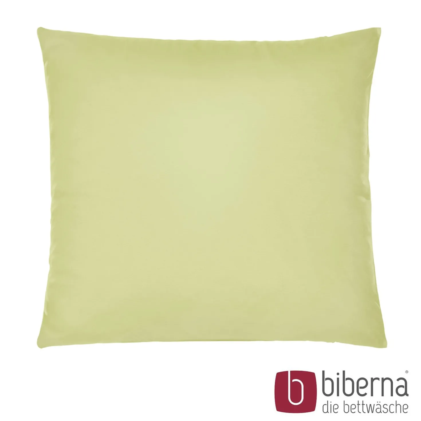 biberna Feinjersey-Kopfkissenbezug Doppelpack pistaziengrün, 2x 40x40 cm