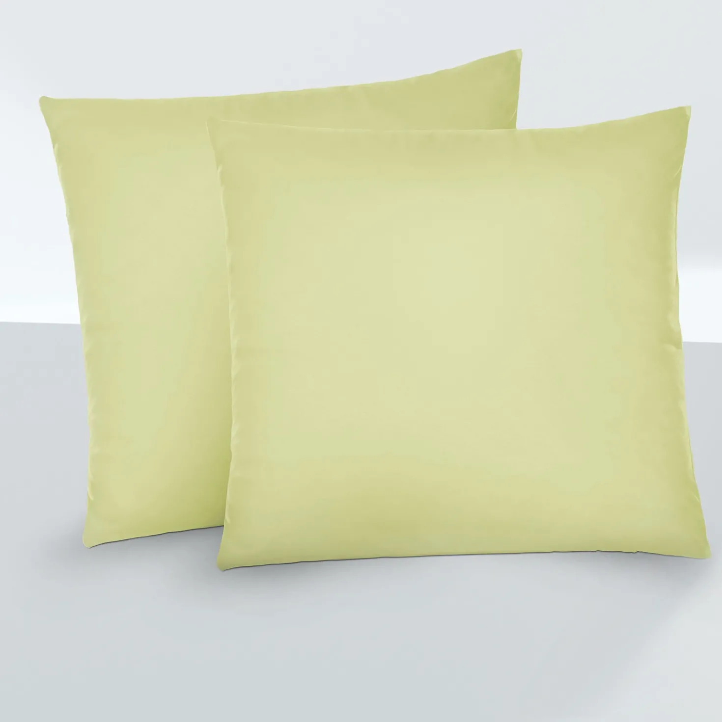 biberna Feinjersey-Kopfkissenbezug Doppelpack pistaziengrün, 2x 40x40 cm