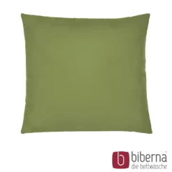 biberna Feinjersey-Kopfkissenbezug Doppelpack fichte, 2x 40x40 cm