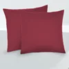 biberna Feinjersey-Kopfkissenbezug Doppelpack rost, 2x 40x40 cm