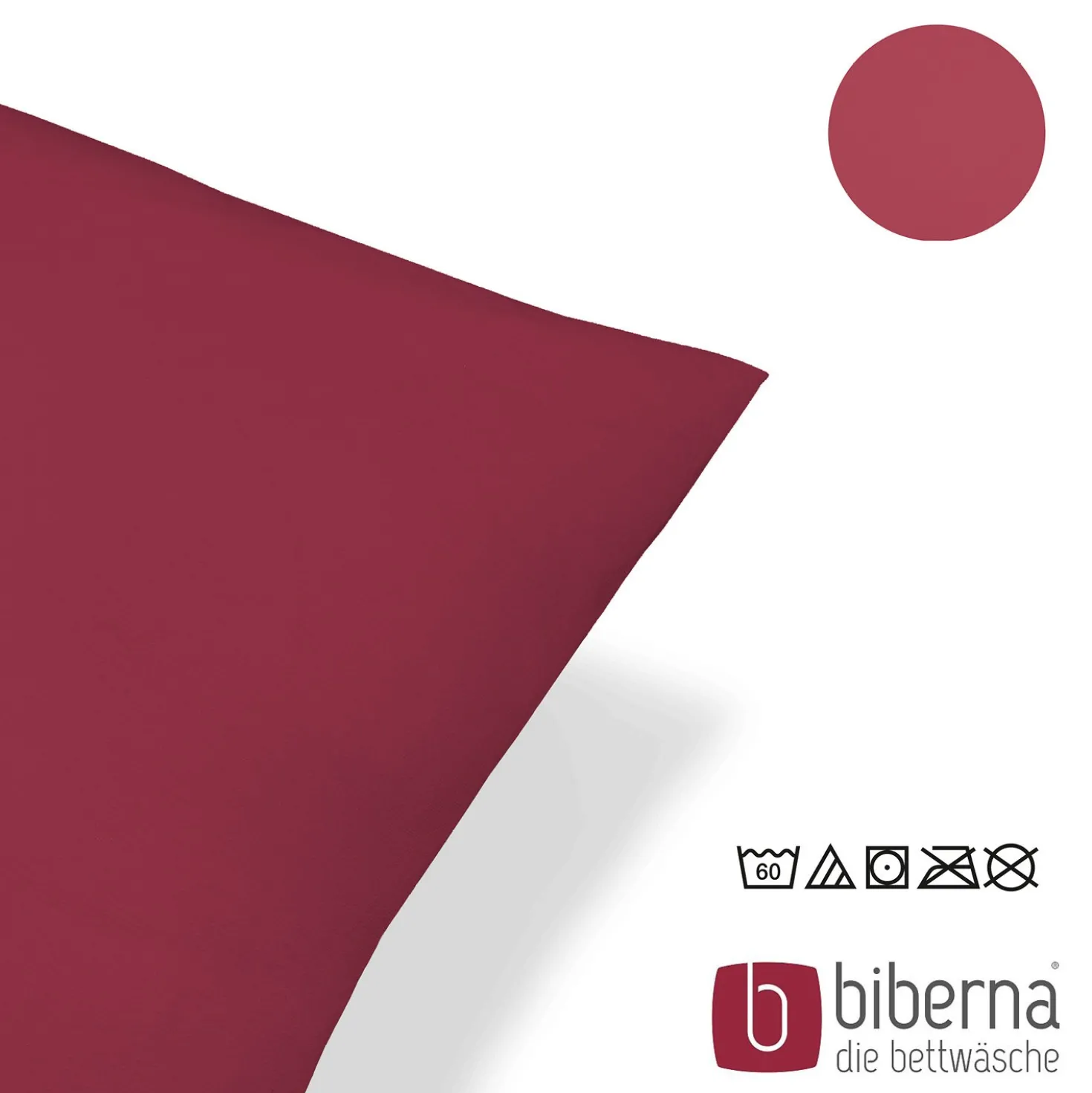 biberna Feinjersey-Kopfkissenbezug Doppelpack rost, 2x 40x40 cm