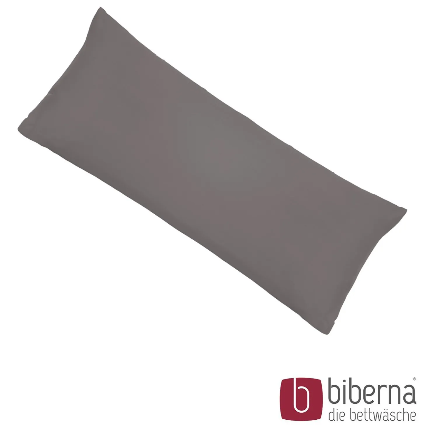 biberna Feinjersey-Kopfkissenbezug Doppelpack silber/grau, 2x 40x60 cm