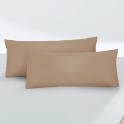 biberna Feinjersey-Kopfkissenbezug Doppelpack macchiato, 2x 40x60 cm