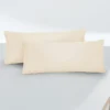 biberna Feinjersey-Kopfkissenbezug Doppelpack kitt, 2x 40x60 cm