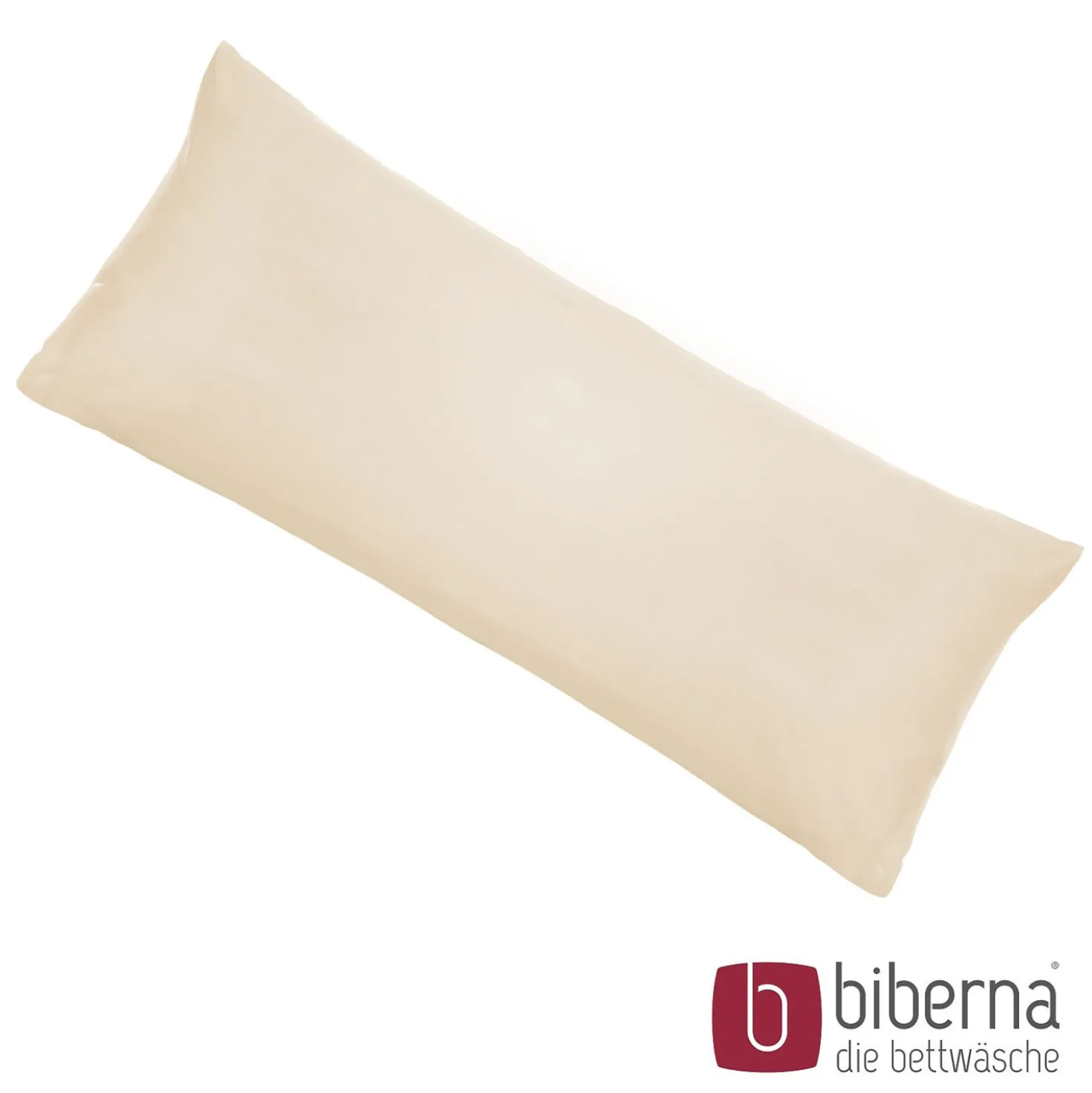 biberna Feinjersey-Kopfkissenbezug Doppelpack kitt, 2x 40x60 cm