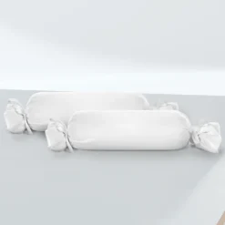 biberna Feinjersey-Nackenrollenbezug Doppelpack weiss, 2x 15x40 cm
