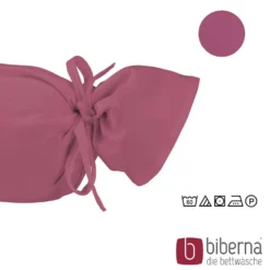 biberna Feinjersey-Nackenrollenbezug Doppelpack brombeer, 2x 15x40 cm