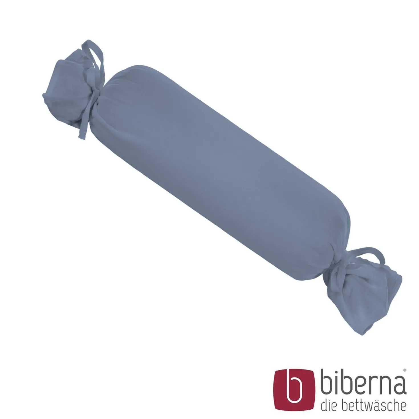 biberna Feinjersey-Nackenrollenbezug Doppelpack blau, 2x 15x40 cm