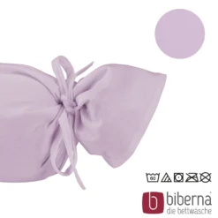 biberna Feinjersey-Nackenrollenbezug Doppelpack viola, 2x 15x40 cm