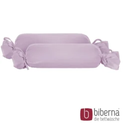 biberna Feinjersey-Nackenrollenbezug Doppelpack viola, 2x 15x40 cm