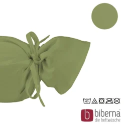 biberna Feinjersey-Nackenrollenbezug Doppelpack fichte, 2x 15x40 cm