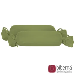 biberna Feinjersey-Nackenrollenbezug Doppelpack fichte, 2x 15x40 cm