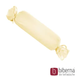 biberna Feinjersey-Nackenrollenbezug Doppelpack gelb, 2x 15x40 cm