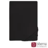 biberna Feinjersey-Spannbetttuch schwarz, 1x 140x200 cm - 160x200 cm