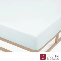 biberna Feinjersey-Spannbetttuch ciel, 1x 140x200 cm - 160x200 cm