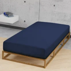 biberna Feinjersey-Spannbetttuch marine, 1x 140x200 cm - 160x200 cm