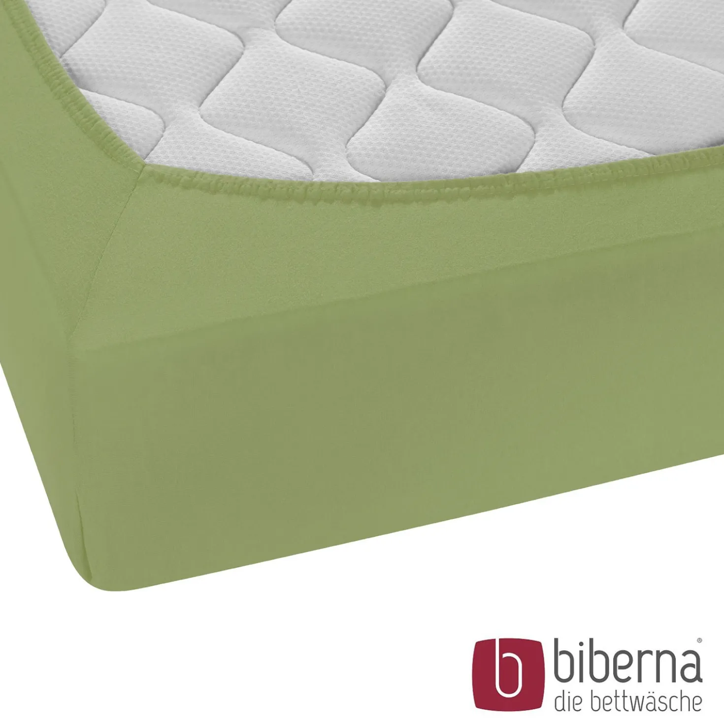 biberna Feinjersey-Spannbetttuch fichte, 1x 140x200 cm - 160x200 cm