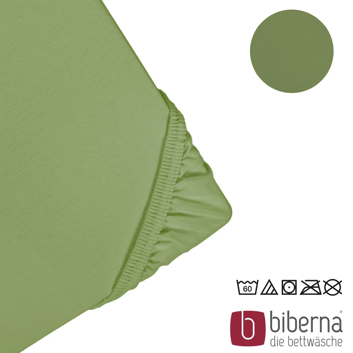 biberna Feinjersey-Spannbetttuch fichte, 1x 140x200 cm - 160x200 cm