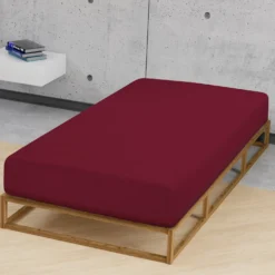 biberna Feinjersey-Spannbetttuch burgund, 1x 140x200 cm - 160x200 cm