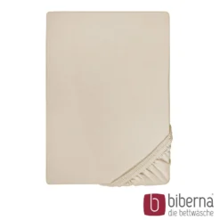 biberna Feinjersey-Spannbetttuch kitt, 1x 140x200 cm - 160x200 cm