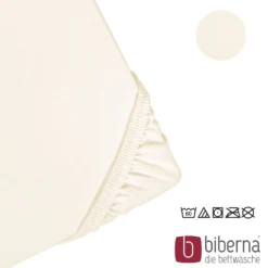 biberna Feinjersey-Spannbetttuch natur, 1x 140x200 cm - 160x200 cm