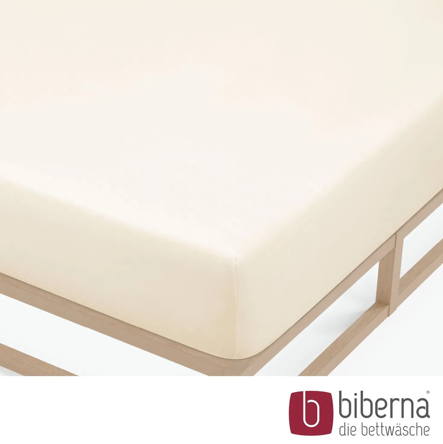 biberna Feinjersey-Spannbetttuch natur, 1x 140x200 cm - 160x200 cm