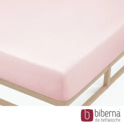 biberna Feinjersey-Spannbetttuch rose, 1x 180x200 cm - 200x200 cm