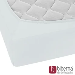 biberna Feinjersey-Spannbetttuch ciel, 1x 180x200 cm - 200x200 cm