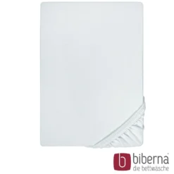 biberna Feinjersey-Spannbetttuch ciel, 1x 180x200 cm - 200x200 cm