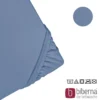 biberna Feinjersey-Spannbetttuch blau, 1x 180x200 cm - 200x200 cm