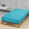 biberna Feinjersey-Spannbetttuch türkis, 1x 180x200 cm - 200x200 cm