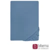 biberna Feinjersey-Spannbetttuch azurblau, 1x 180x200 cm - 200x200 cm