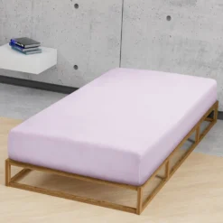 biberna Feinjersey-Spannbetttuch flieder, 1x 180x200 cm - 200x200 cm