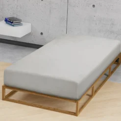 biberna Feinjersey-Spannbetttuch sturmgrau, 1x 90x190 cm - 100x200 cm