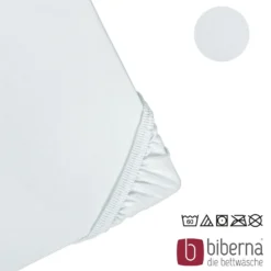 biberna Feinjersey-Spannbetttuch ciel, 1x 60x120 cm - 70x140 cm