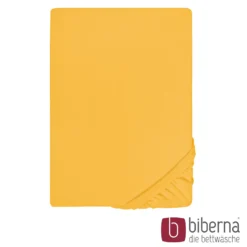 biberna Feinjersey-Spannbetttuch honig, 1x 60x120 cm - 70x140 cm